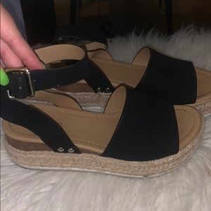 SODA Espradilles Sandals - Black